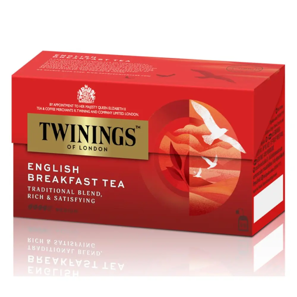 Trà Anh Buổi Sáng, English Breakfast Tea, Traditional Blend, 25 Túi Trà (50g) - TWININGS
